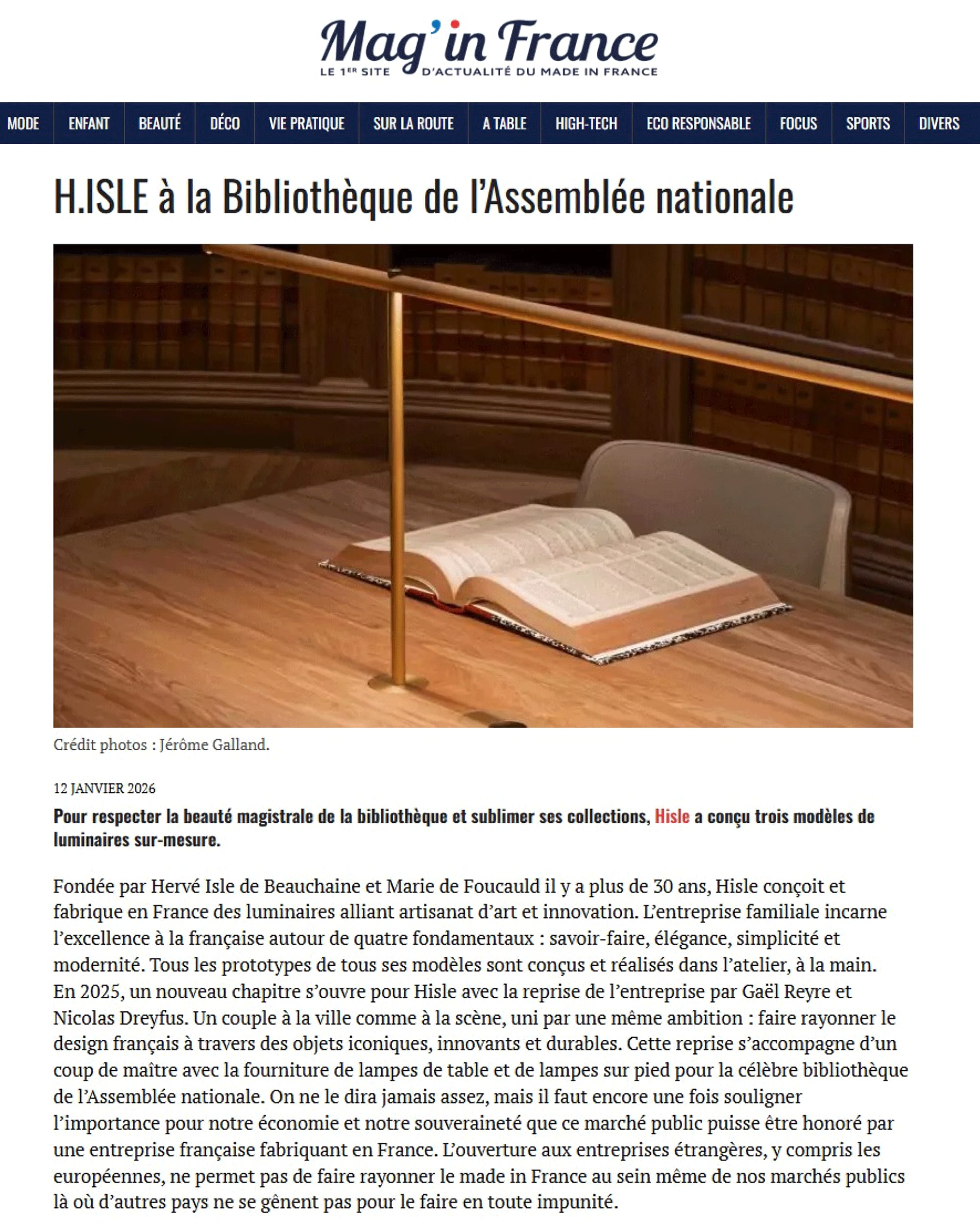 Presse Hisle Mag In France Bibliothèque Assemblée nationale