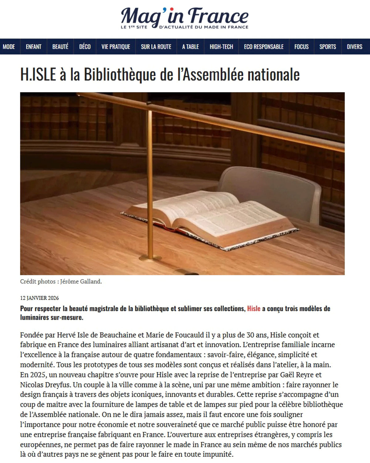 Presse Hisle Mag In France Bibliothèque Assemblée nationale