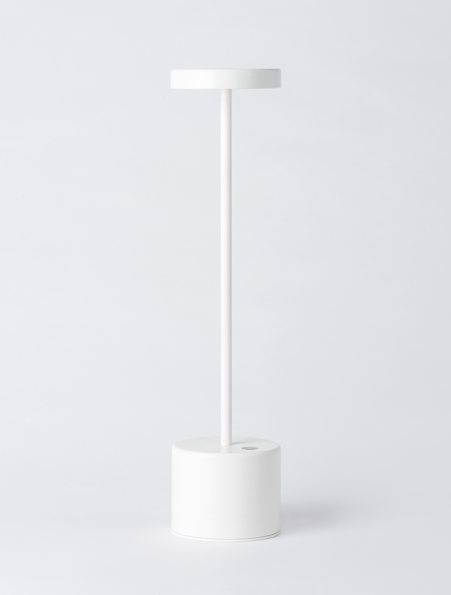 Luxciole Blanc Grand Modèle Hisle, Lampe De Table Sans Fil Rechargeable Ã  Leds Luxciole