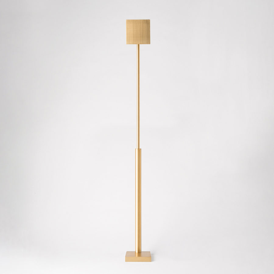 Floor reading lamp CARRÉ Gold