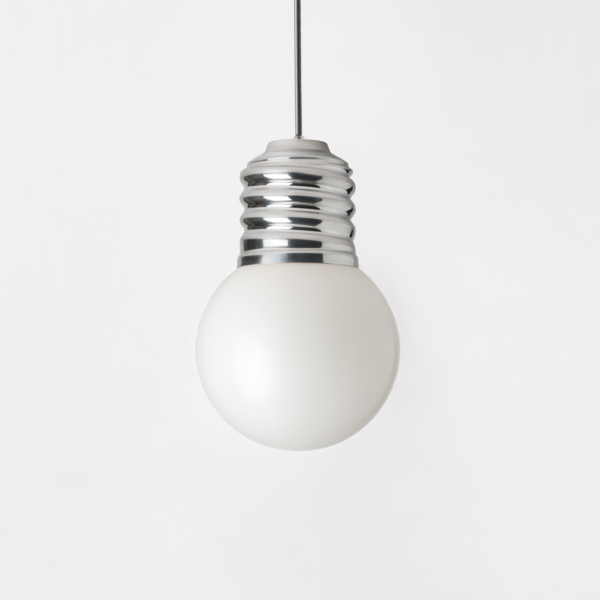 Lampe a suspendre BASIC Edison Aluminium
